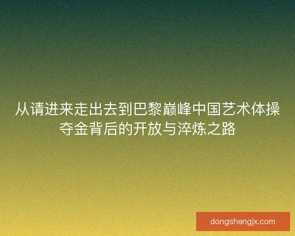 从请进来走出去到巴黎巅峰中国艺术体操夺金背后的开放与淬炼之路